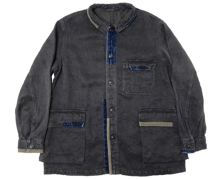 ナイジェルケーボン(NIGEL CABOURN)のワークジャケットリペアフィニッシュ ヘンプデニム